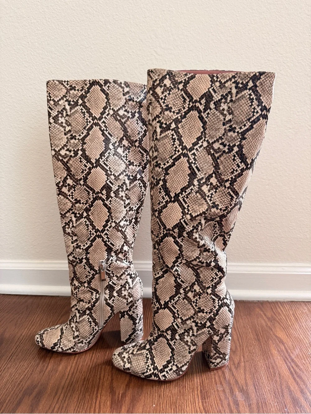 Zara faux snake boots